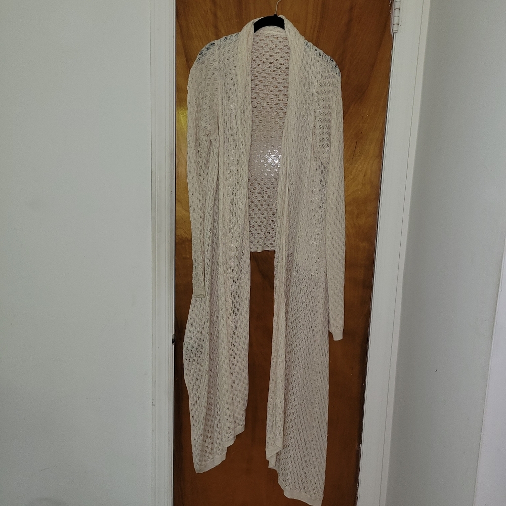 Ivory Wrap Sweater